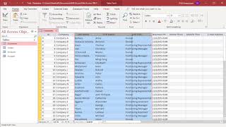 How to Resize Columns in Datasheet View in MS Access  Office 365 [upl. by Docia]