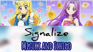 AikatsuSignalizeMizuki and IchigoShortLyrics [upl. by Hsan]