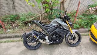 Akrapovic Exhaust Pipe Sound w Silencer in TFX 150 YAMAHA [upl. by Nivlam591]