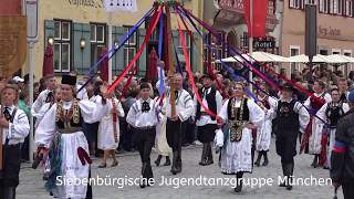 Trachtenumzug Dinkelsbühl 2018 Heimattag der Siebenbürger Sachsen in HD mit Kommentar [upl. by Hoag]