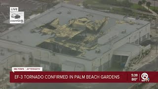 Chopper 5 gets aerial view of tornado damage in Avenir community of Palm Beach Gardens [upl. by Eniac165]