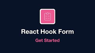 React Hook Form  Get Started [upl. by Nysa825]