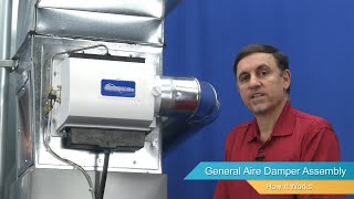 GeneralAire Bypass Style Humidifier Damper Assembly  How It Works [upl. by Vescuso]