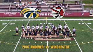 2016 Andover High School Lacrosse vs Winchester [upl. by Lledra]