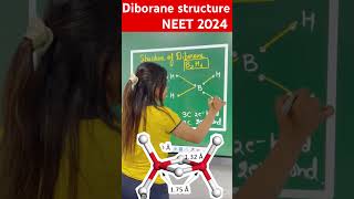 Diborane Structure Short Trick for NEET Students neet2024 neetchemistry chemistrytricks [upl. by Agueda660]