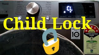 LG Washing MachineChild Lock LG Machine me Child Lock kaise lagaye [upl. by Awahsoj373]