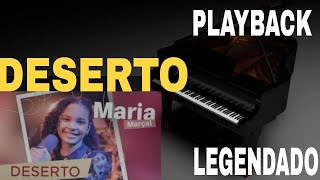 Deserto  PLAYBACK LEGENDADO  Maria Marçal [upl. by Azarcon]