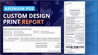 Custom Design print report Apikasi POS ARONIUM [upl. by Heall]