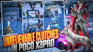 Unbelievable Clutches in Poco X3pro  Bgmi Gameplay Asif Playz [upl. by Delly]