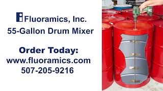 Fluoramics’ 55Gallon Drum Mixer Attach to drill for mixing paints oils and other liquids [upl. by Eitnom]