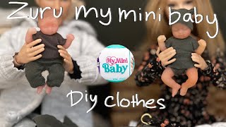 Barbie  Zuru my mini baby DIY clothes tutorial Barbie doll Aesthetic Ken amp Barbie Role play [upl. by Acker]