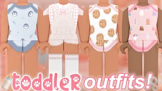 Aesthetic TODDLER BABY OUTFITS WITH CODES  LINKS  ROBLOX BLOXBURG BERRY AVENUE BROOKHAVEN [upl. by Enovi]