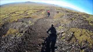 MTB AM Bláfjöll to Hafnafjörður via Grindarskörð [upl. by Rebane]