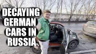 Decaying German Cars In Russian Car Share [upl. by Hugh]