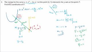 Grade 11 addmaths Tangents and Normals worksheet  video 1 [upl. by Auqinom622]