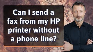 Can I send a fax from my HP printer without a phone line [upl. by Odidnac502]