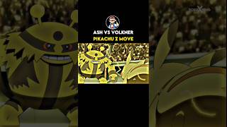 Ash vs Volkner  Pikachu Z Move ⚡ shorts pokemon [upl. by Ynattir]