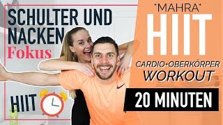 HIIT Workout mit perfekten Schulter und Nacken Übungen gegen Verspannungen  MAHRA [upl. by Nwahsal122]