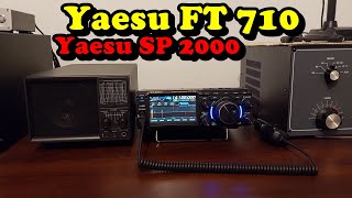 Yaesu FT 710 and Yaesu SP 2000 external speaker [upl. by Dich155]