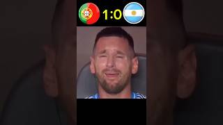 Ronaldo vs Messi 😱  Portugal 🆚 Argentina World Cup 2026 imaginary football highlight shorts [upl. by Yedok]