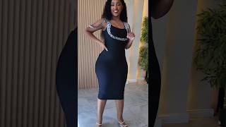 gorgeous black Bandage dress  2024 stunning Fashion Trends fashiontrends bodycon styletrends [upl. by Seni98]