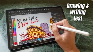 S Pen Gen 2 with Blackview Tab 18 drawing and writing test [upl. by Adamina]