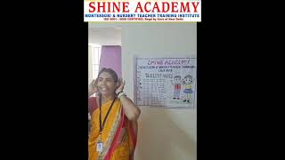 Montessori Teacher Training  Shine Academy Appreciates our Student MrsYogambals presentation [upl. by Ramled178]