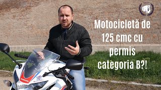 Ai voie sa conduci o MOTOCICLETA de 125 cmc cu permis categoria B accident la filmări [upl. by Saqaw]