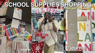 Back to school supplies shopping vlog at target 2023  freshman year [upl. by Eneres]