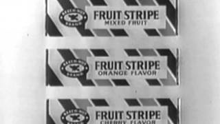 BeechNut Fruit Stripe Gum  Vintage TV Ad [upl. by Moss267]