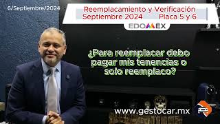 reemplacamiento y verificación Septiembre placa 5 y 6 edoméx reemplacamiento verificación [upl. by Olpe]