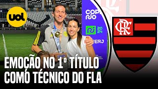 FILIPE LUÍS SOBRE 1º TÍTULO COMO TÉCNICO DO FLAMENGO “MENINOS COMPRARAM A IDEIA’ [upl. by Alaehs739]