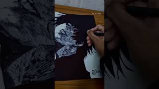 Ken Kaneki drawing kanekikenedit kaneki youtubeshorts drawing [upl. by Laverna]