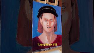 Painting young king Henry VIII shorts henryviii kinghenry henrytudor art painting tudor [upl. by Ahsinrad]