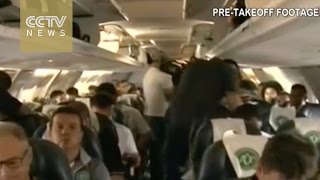 Colombia plane crash Pretakeoff video of Chapecoense released [upl. by Lledner]