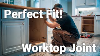 Miter Joints The Secret to Seamless Countertops [upl. by Ellerred]