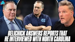 Bill Belichick Responds To Reports He Is Interested In North Carolinas Head Coaching Job [upl. by Ursala750]