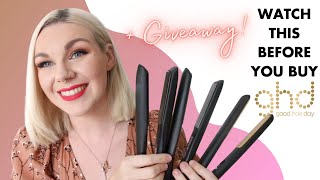 Which GHD is right for you Reviewing every GHD straightener  my FIRST EVER GIVEAWAY [upl. by Aninaig]