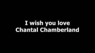 Chantal Chamberland  I wish you love [upl. by Aimek250]