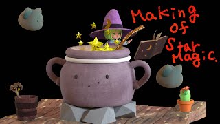 【Blender】星の魔法【試行錯誤】making of star magic [upl. by Laira202]