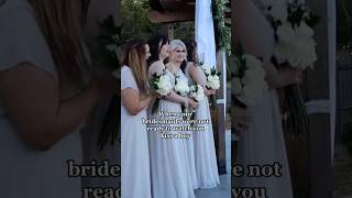 Bridesmaids Hilarious Reaction to Bride Kissing Her Husband [upl. by Ethbinium]