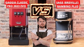 Gaggia Classic 2023 quotEvoquot Pro Vs Bambino Plus [upl. by Theron547]