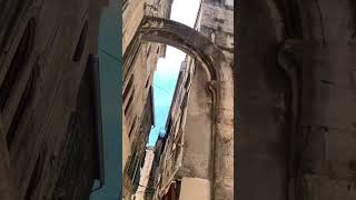 The narrow streets of Split’s Diocletian Palace Croatia travelshorts [upl. by Yekciv]