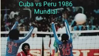 Campeonato Mundial de Voleibol Feminino 1986 Cuba vs Peru [upl. by Ozan987]