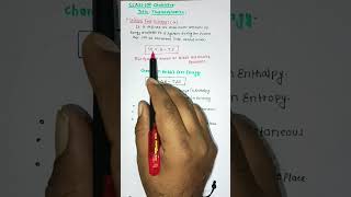 Gibbs Free Energy Explained in Minutes thermodynamics Class 11 chemistry neet shorts [upl. by Dasteel327]