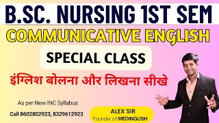 L1 Spoken English Class for BSc Nursing Students  Communicative English bsc nursing 1st year [upl. by Nnayar]