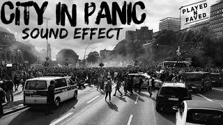 City In Panic Sound Effect  Sound Of Sirens and Screaming People In Panicking City  Royalty Free [upl. by Algernon]