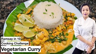 Gordon Ramsay 10 minute Cooking Challenge Vegetarian Curry ❤ [upl. by Oniskey]