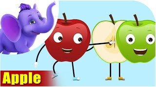 Seb  Apple Fruit Rhyme in Hindi [upl. by Bigod]