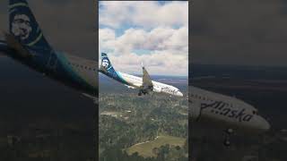 IMPOSSIBLE AIRBUS A320 LANDING in Coffs Harbour Airport Alaska Flight aviation shorts [upl. by Liatris402]